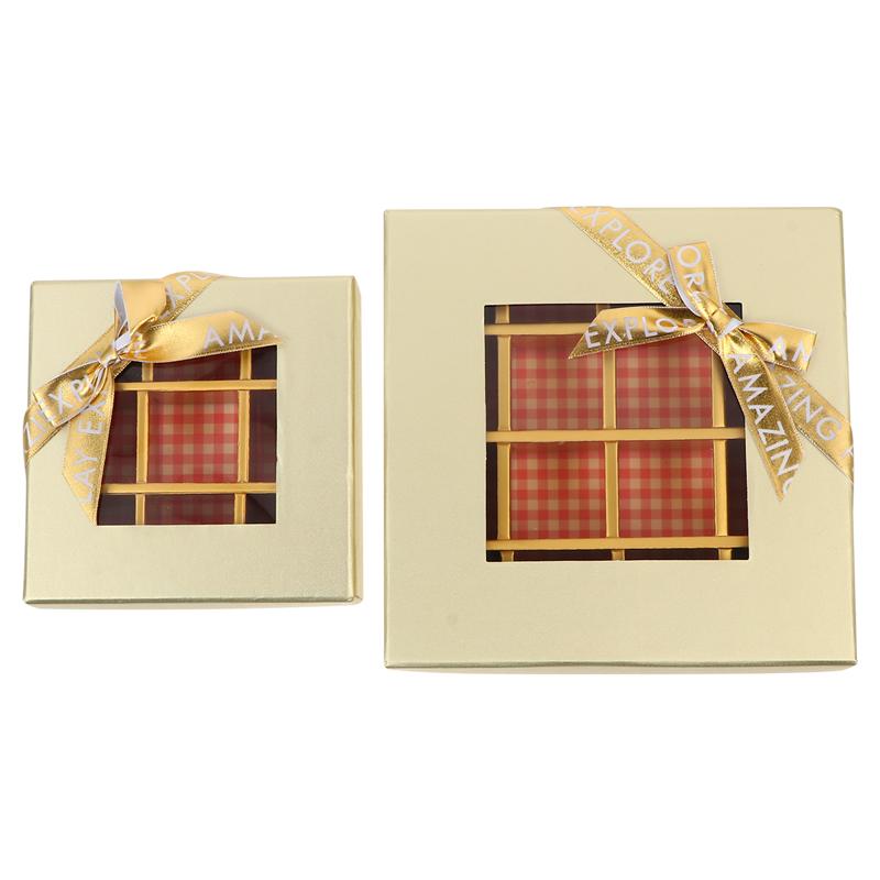 2PCS Durable Portable Wrapping Box Packing Box for Decor Candy Party