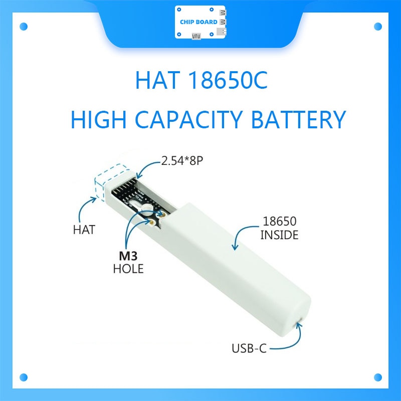 M5Stack Officiële 18650C Hoed Oplaadbare Batterij Base Ontworpen Voor M5SticKC 18650 Grote Capaciteit Oplaadbare Lithium Batterij