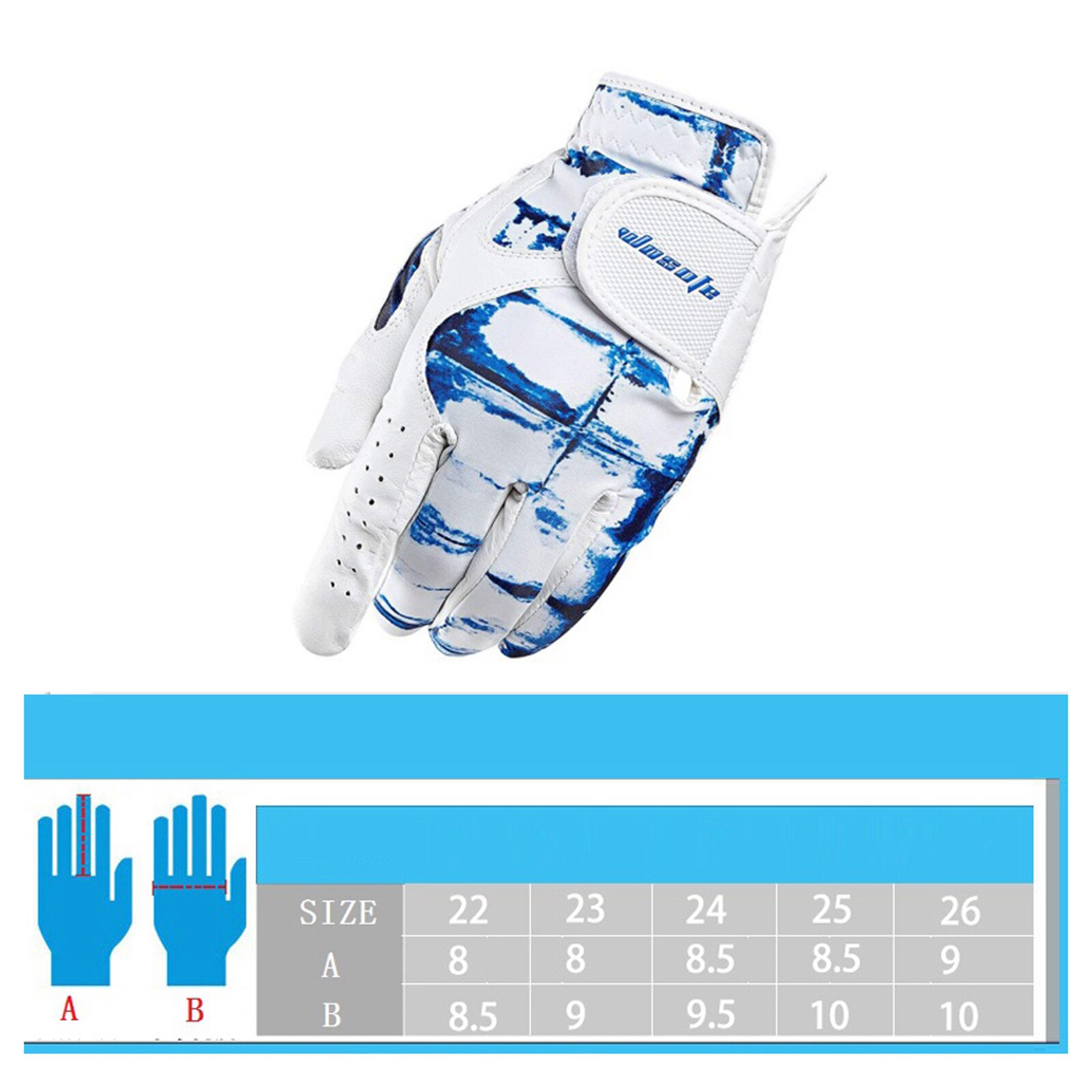 Hommes durables femmes main gauche gants de Golf gaucher Premium en cuir respirant gant de Golf toutes les tailles