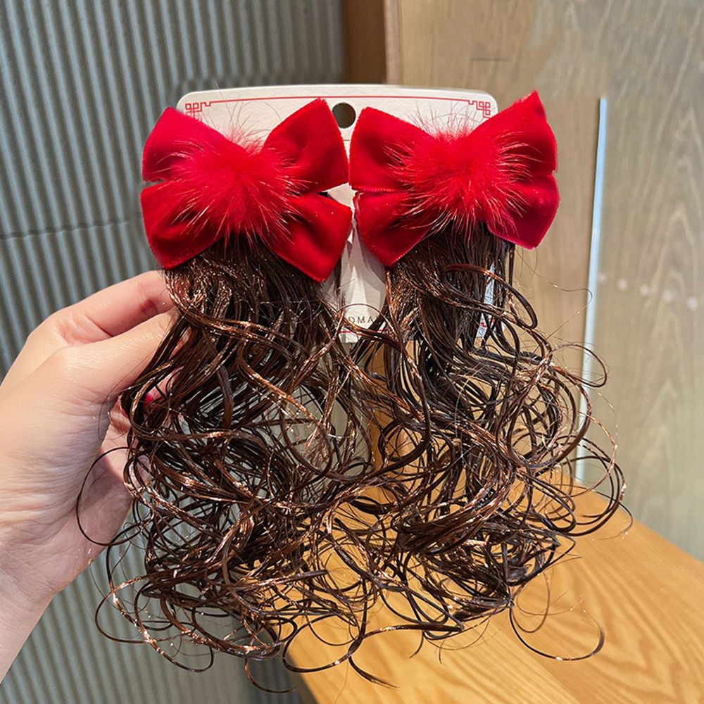 Barrette à Cheveux Chinoise Rouge - Épingle Nouvel An Avec Glands - Accessoire Fête Traditionnelle