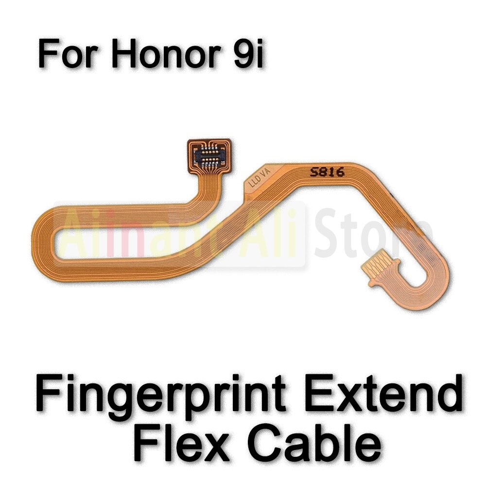 Alkuperäinen kotiavain sormenjälkitunnistimen joustokaapeli huawei honorille 9 9i 9x lite touch id sormenjälki flex kaapeli puhelimen osat: Kunnia 9i zwp