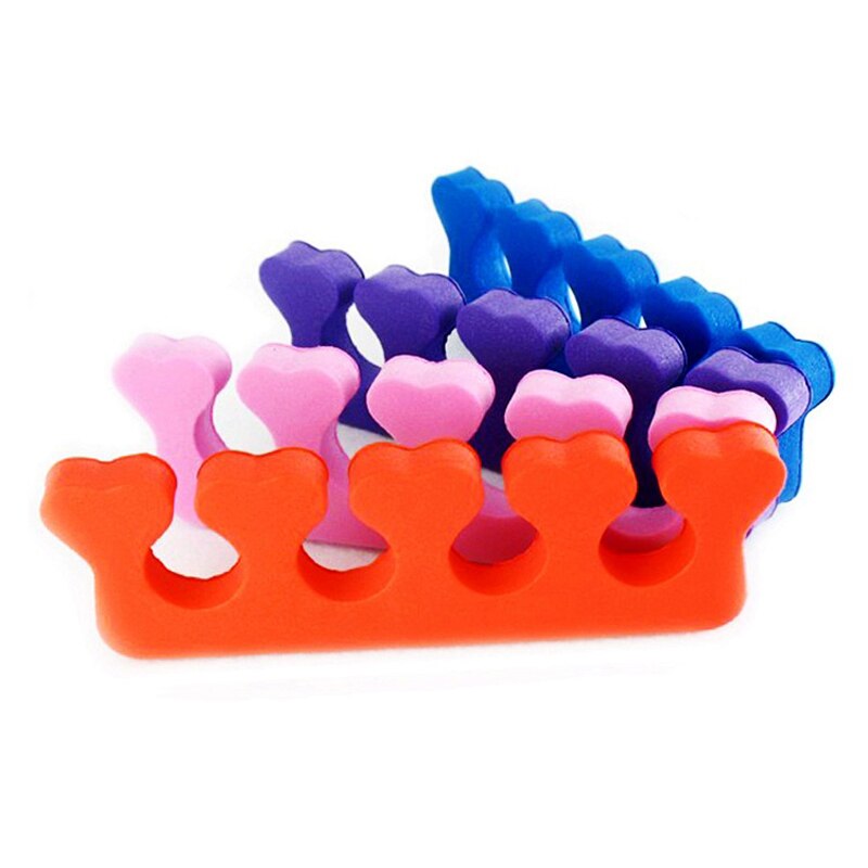 5/10/30/50 stk tåseparatorer finger fod svamp fingerpleje blød gel uv polish manicure pedicure nail art værktøjer
