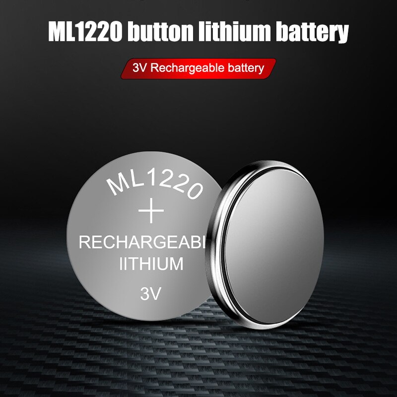 8PCS ML1220 3V Button Batteries Cell ML1220 Lithium Battery Watch Cells ML 1220 Replaces CR1220