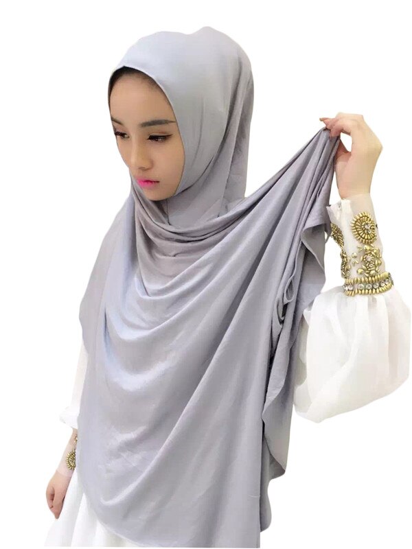 0TJ57 180*70 cm Solid Hijab Vrouwen Van Sjaals Moslim Hijaabs Hijab Mooie Mode Sjaal Cap (with1 Undescarf: TJ57003