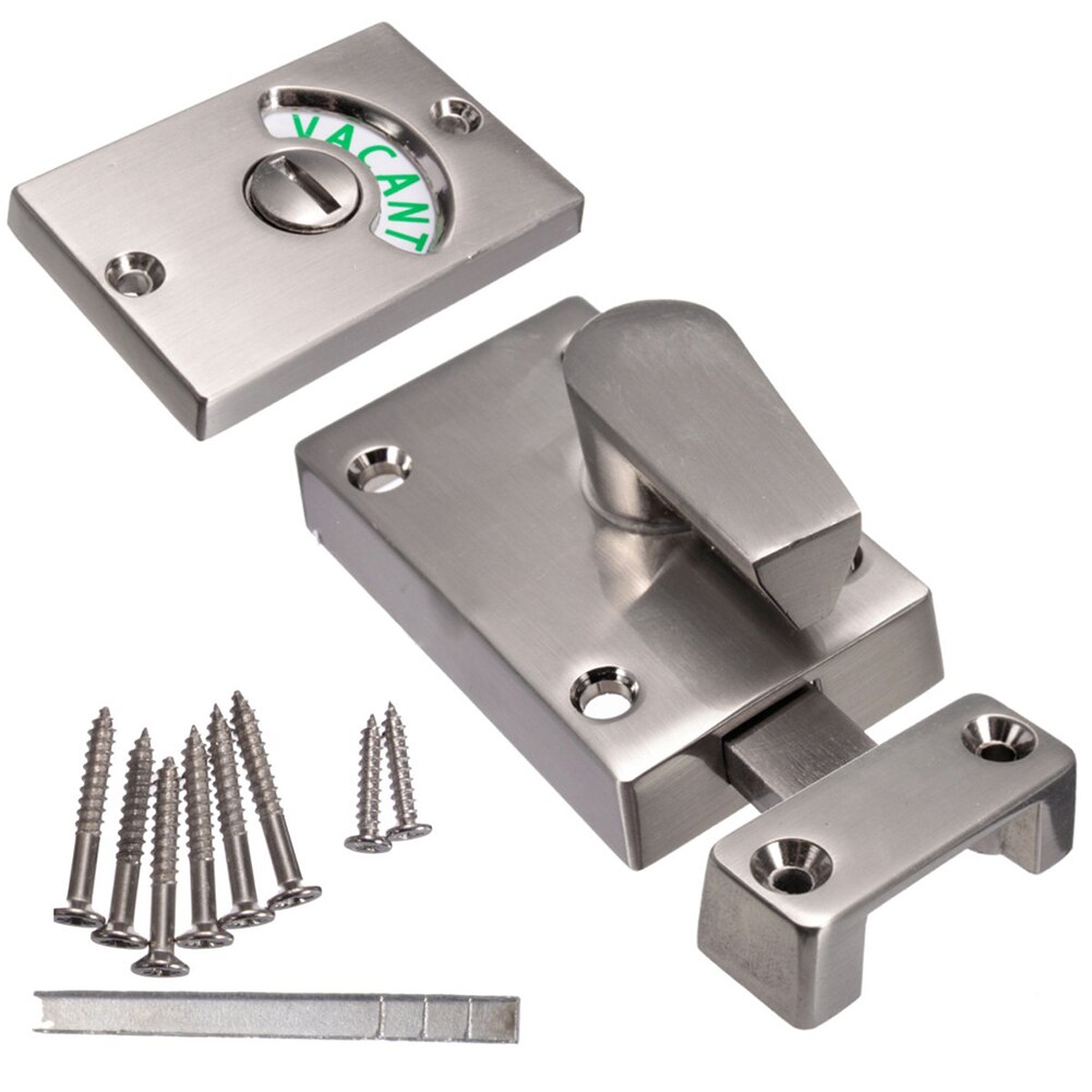 Indicator Bolt Bathroom WC Privacy Toilet Latch Vacant Door Lock Engaged