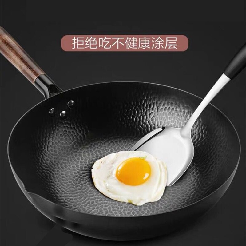 Chinese handmade pot non-stick pot uncoated gas stove induction cooker kitchen accessories pot and casserole pot