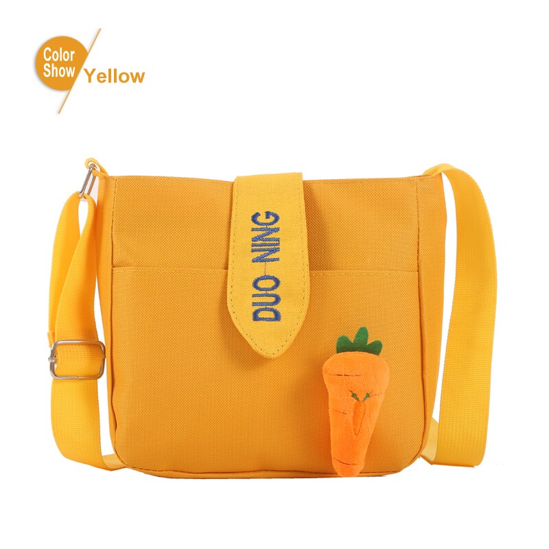 Casual Vrouwen Messenger Bags Leuke Canvas Wortel Meisjes Crossbody Tassen Student Schoudertas Dames Kleine Handtassen School: Default Title