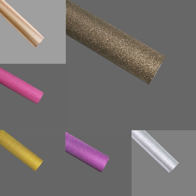 5Pcs/Roll Sparkle Glitter Handmade Paper Wrapping PaperShiny Decorative Craft Paper DIY Cardstock Party Supplies