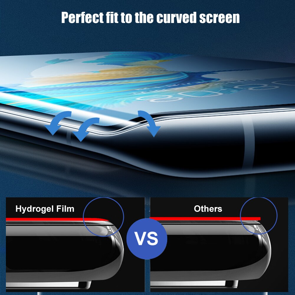 3Pcs Voor Samsung Galaxy Note 9 Screen Protector Soft Hydrogel Film 3D Gebogen Volledige Dekking