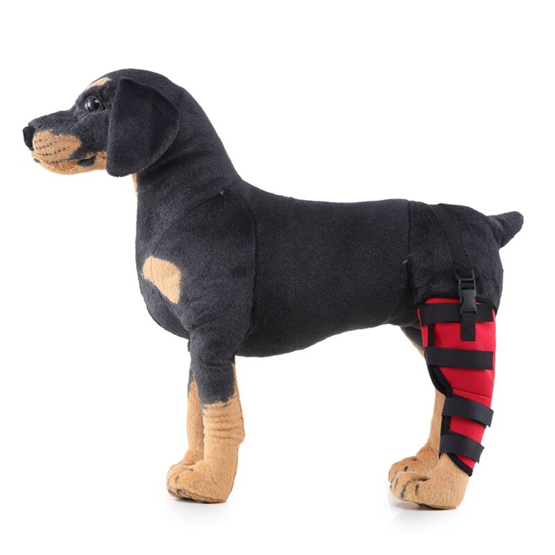 Pet Dog Leg Brace Right Left Leg Knee Hock Brace Bandages Straps Protection Dog Joint Bandage Wrap Dog Recovery Supplies