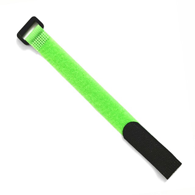 10 stk / mye 2cm * 40cm nylon revers spenne borrelås magisk krok løkke feste kabelbånd borrelås rem klebrig linje etterbehandling: Lysegrønn