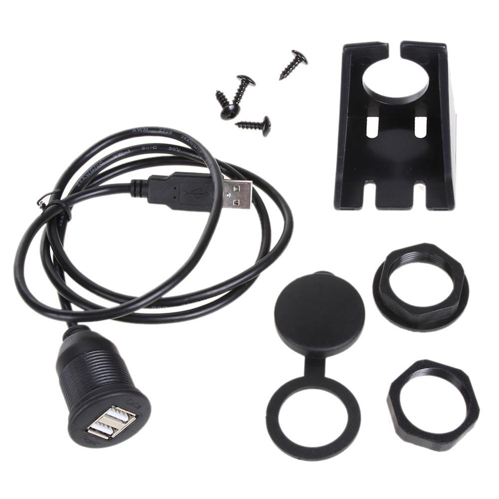 1m 3FT 2M Car Dash Board Mount Dual Port USB 2.0 A Male To A Female Socket Extension Panel Cable