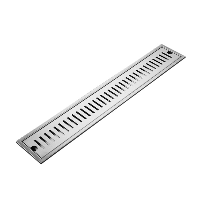 Rectangular Linear Shower Floor Drain Long Linear Drainage Channel Drain for Hotel Bathroom Kitchen Floor 20cm: Default Title