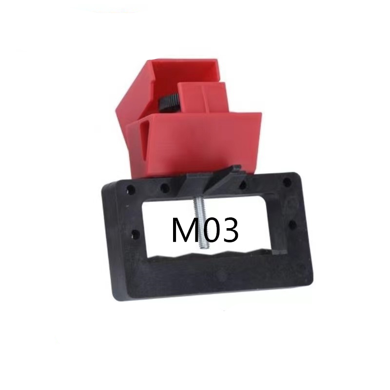Klem Type Stroomonderbreker Lock Extra Grote Gegoten Case Lucht Schakelaar Lekkage Bescherming Schakelaar Anti Misoperation Veiligheidsslot: Zilver