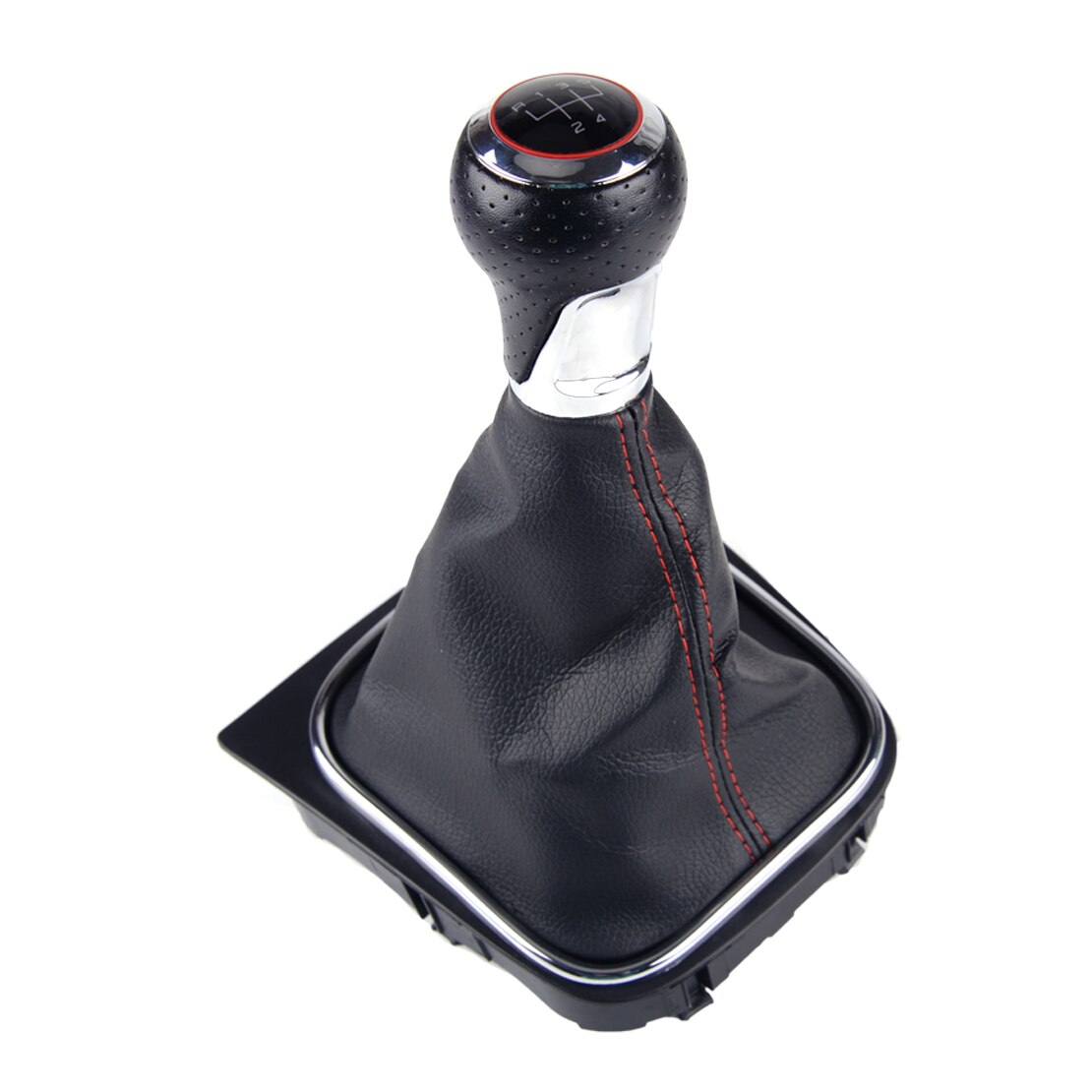 Manual 5/6 Speed Gear Lever Stick Shift Knob With Gaiter Boot Cover Fit For VW Golf 5 MK5 R32 GTI 2004 1K0 711 113: 5speed