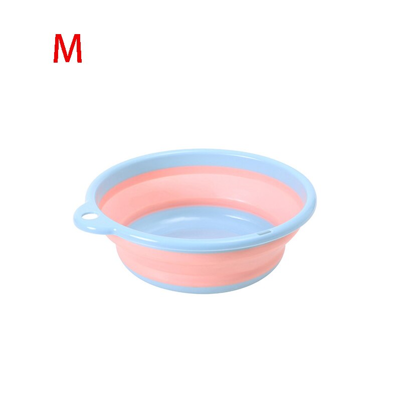 Folding Wash Basin Multifunction Portable Dish Tub For Travel Camping Silicone Collapsible Wash Basins Home Cleaning Tools: B-2