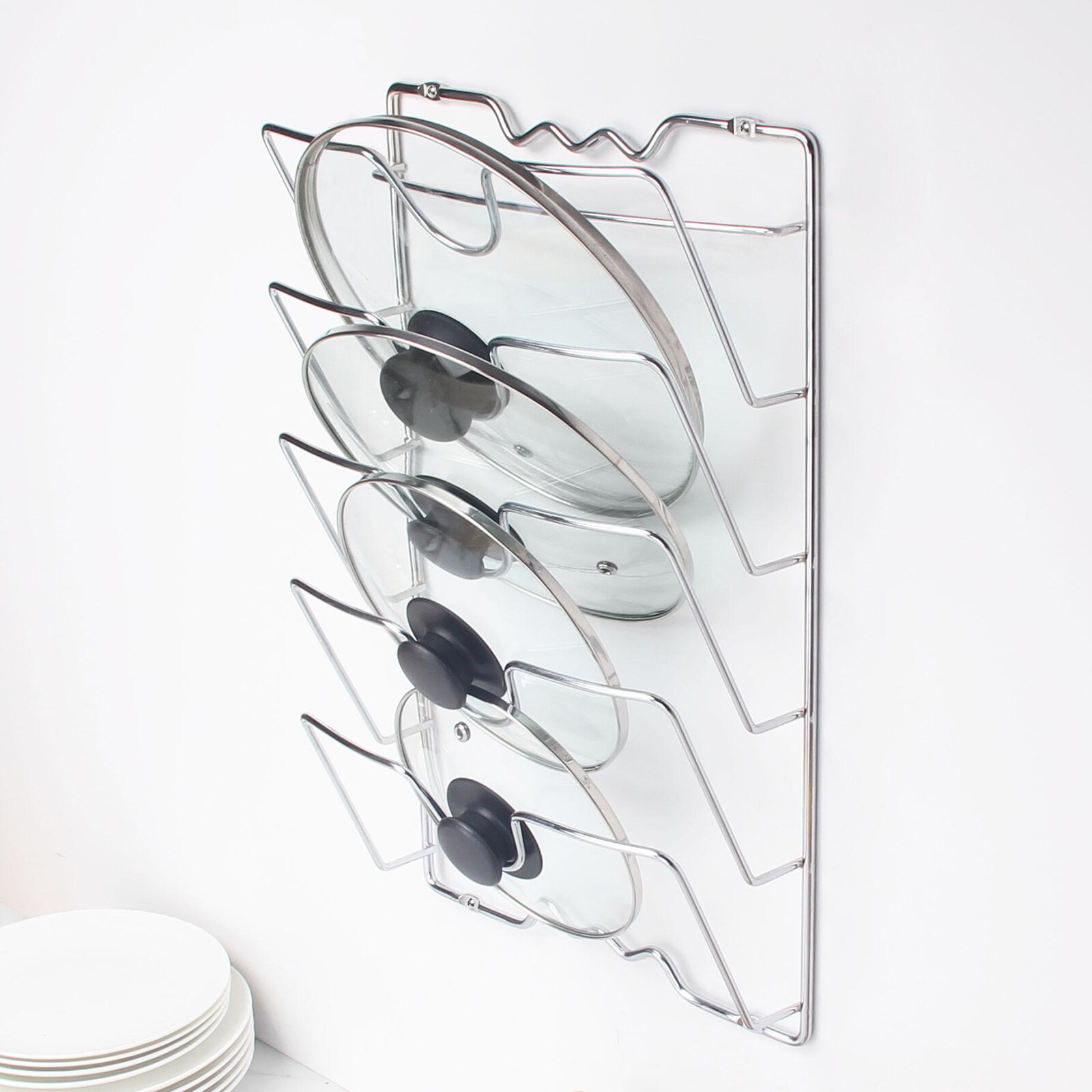 Organisateur de cuisine pour assiettes, planches à découper ustensiles de cuisson, casseroles et casseroles, plateaux de service, conteneurs et support de couvercles