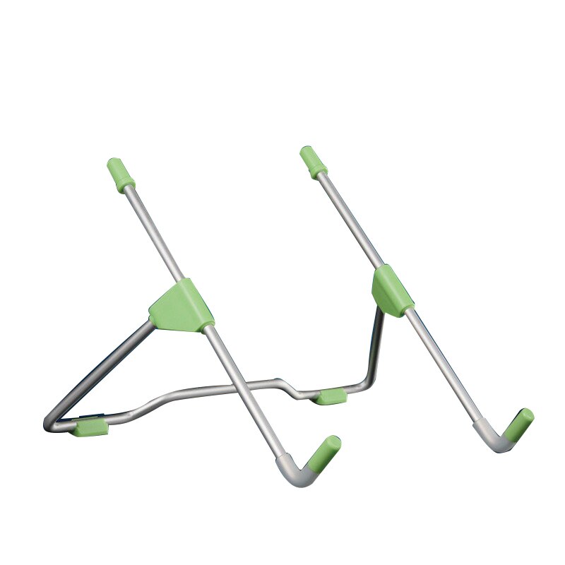 1PC Adjustable Foldable Laptop Stand Viewing Angle/Height Adjustable Aluminum Alloy Bracket Support 10-17inch Notebook: green
