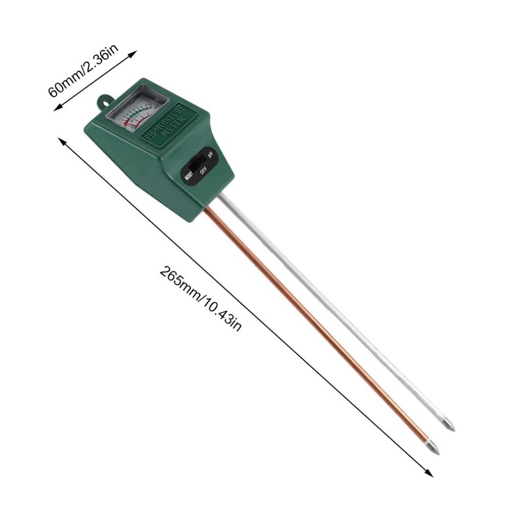 2 In 1 Bodem Hygrometer Dual-Probe Bodem Tester Tuin Vocht Bodem Ph Lichtintensiteit Meter Tester Tool