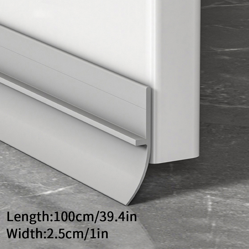 Door Bottom Sealing Strip Windproof and Waterproof Strip Door Under Wind Shield Insulated House Acoustic Foam Sealing Strip: Ivory