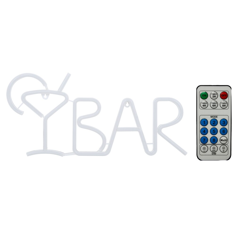 Neon lys bar bogstaver formet led neon lys butik skilte lys med fjernbetjening til fest bar hjem indretning