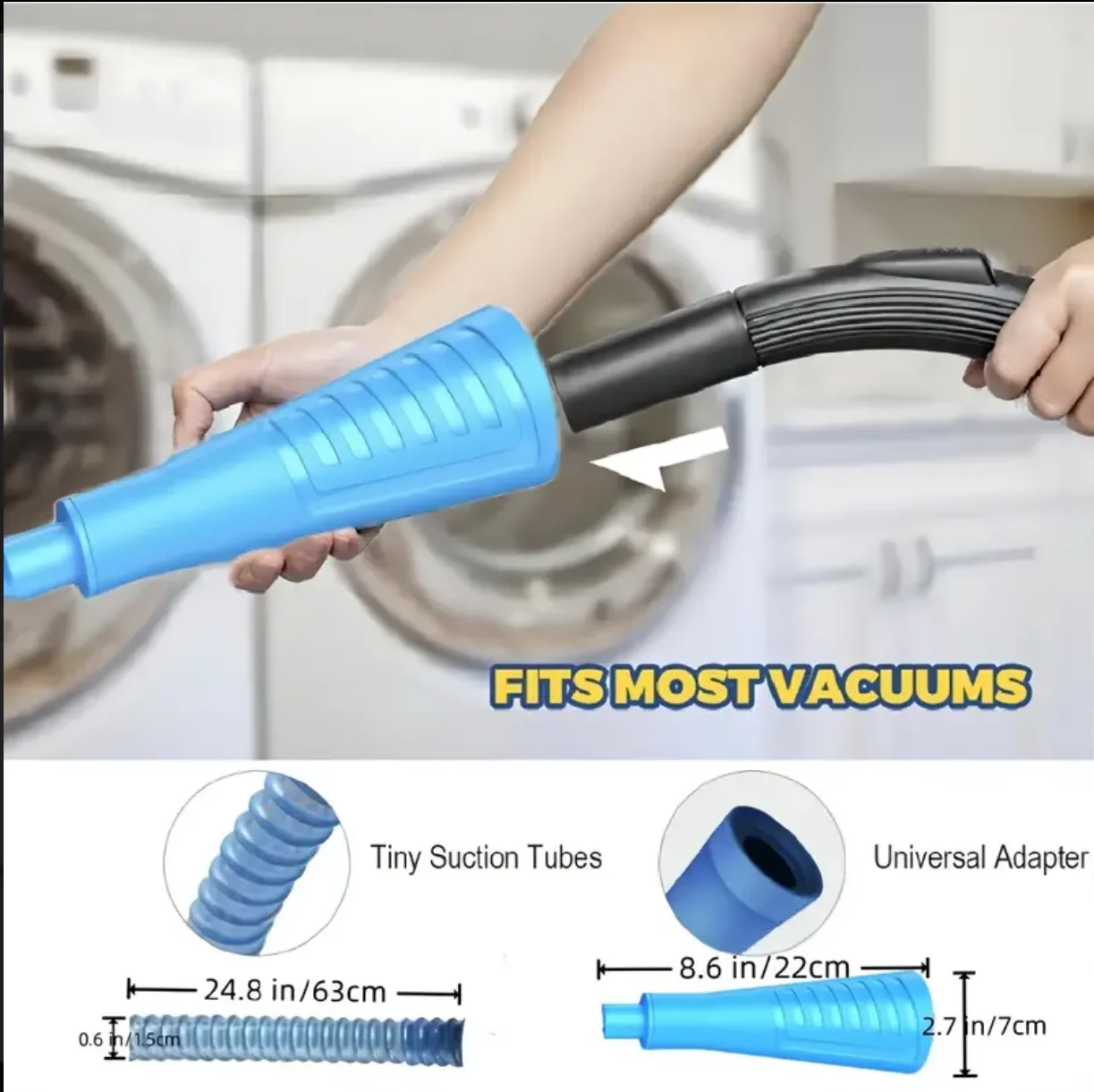 Dryer Vent Cleaner Kit Vacuum Attachment Bendable Dryer Lint Remover Dryer Lint Screen Cleaning Hose