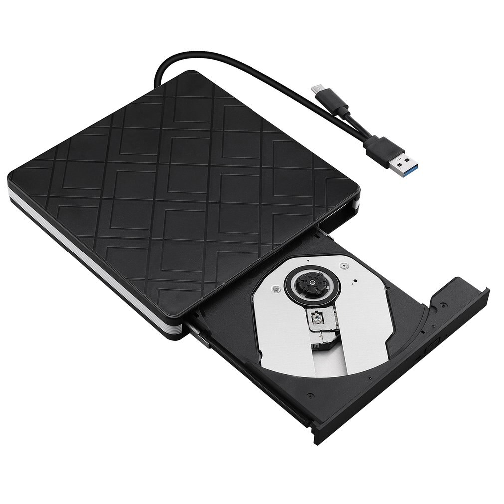 Typec+usb 3.0 stationär dator extern optisk enhet laptop extern dvd-brännare dubbelt gränssnitt enhetsfri plug and play