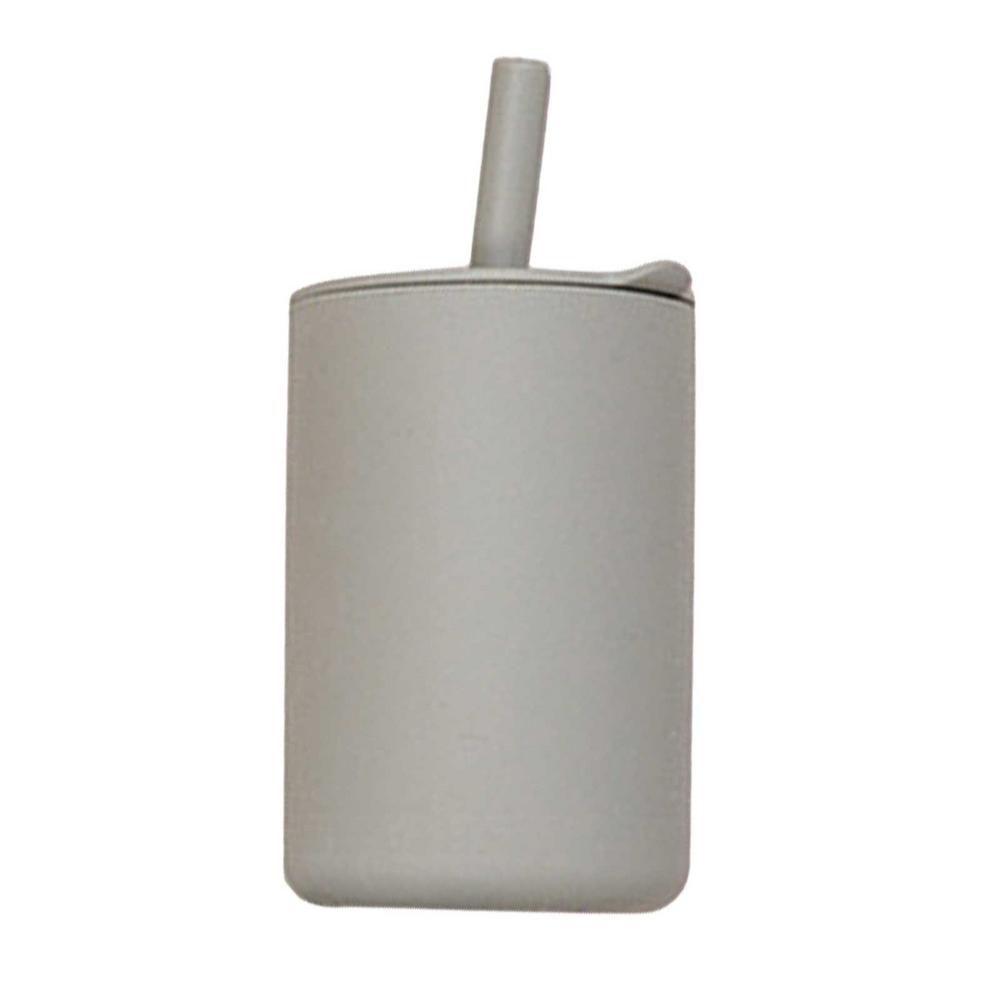 Vasos de silicona para bebé, sin BPA, almacenamiento portátil, envase de aperitivos, taza de alimentación para niños, juegos de tazas de aprendizaje a prueba de fugas: E