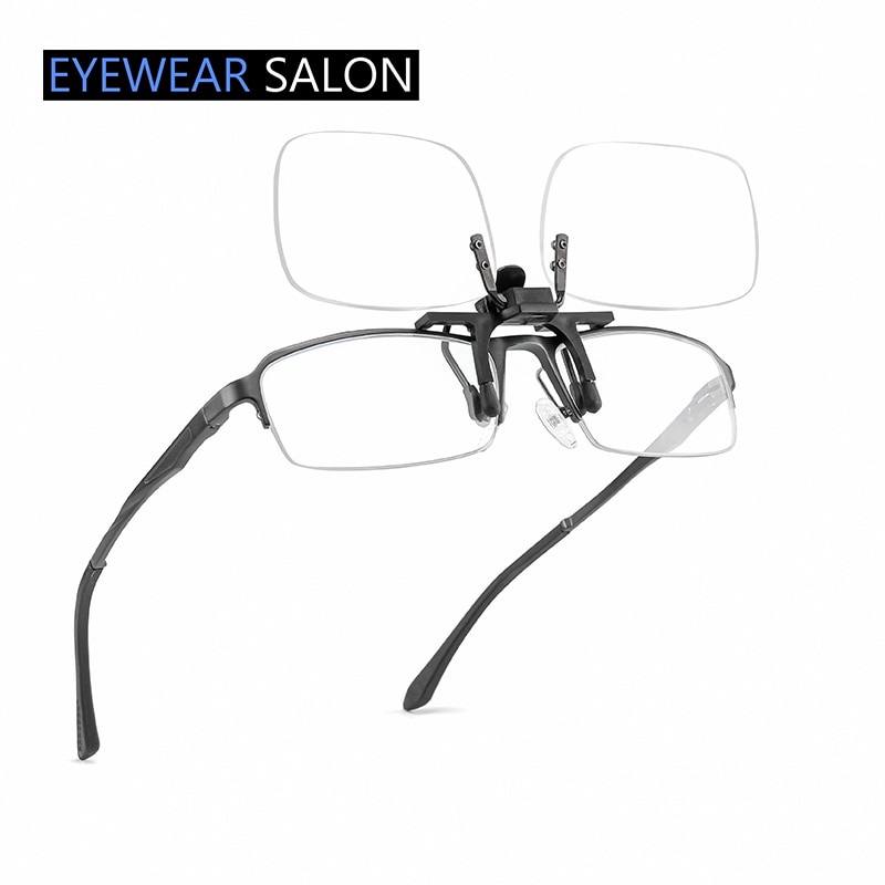 Flip Up Down Leesbril Clip Op Randloze Draagbare Licht Verziend Bril Lezers Mannen Vrouwen Hd + 1.0 + 1.5 + 2.0 + 2.5 + 3.0 + 3.5