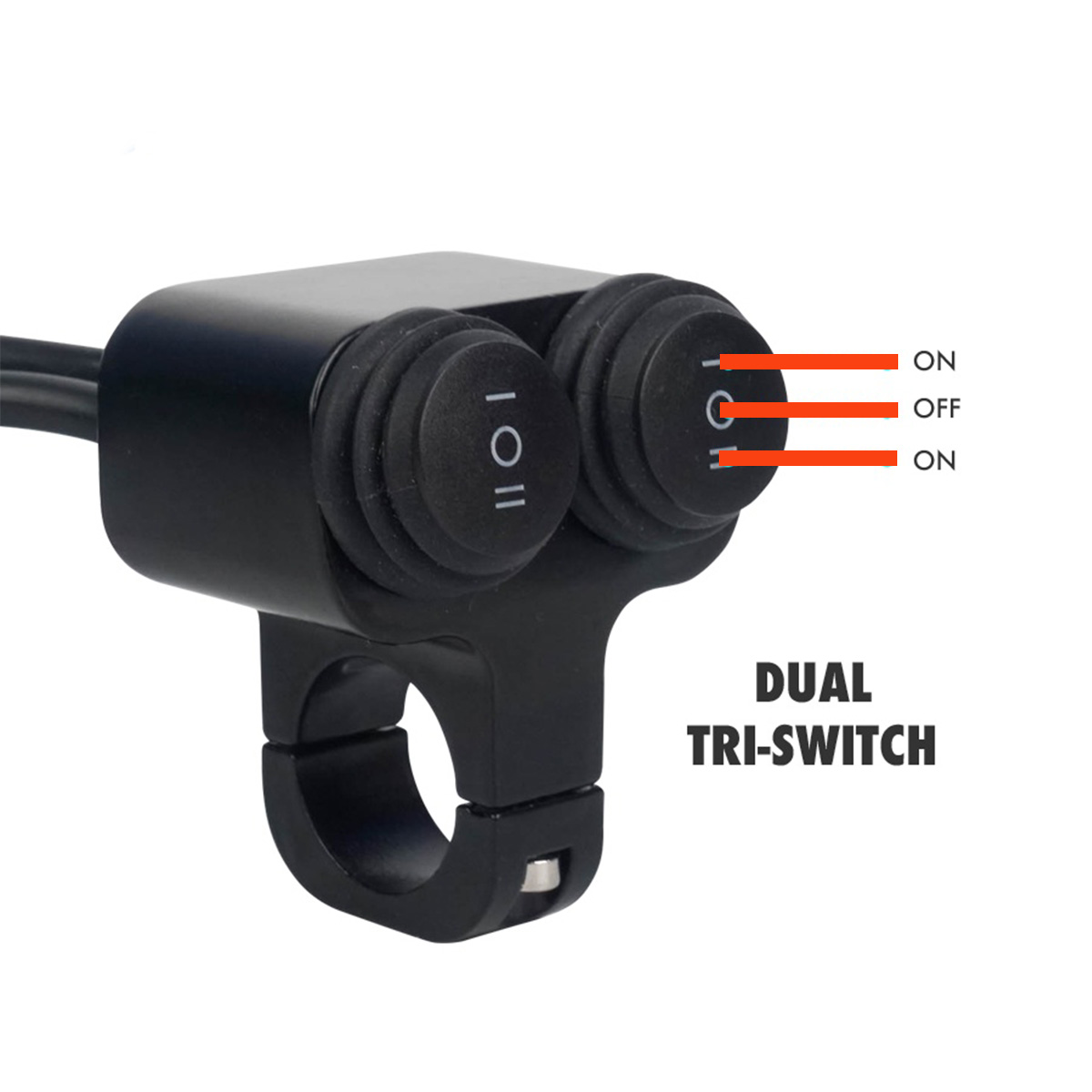 Domino switch, honey switch, motorcycle converter switch, 5 types (left+right) universal: Dark Grey
