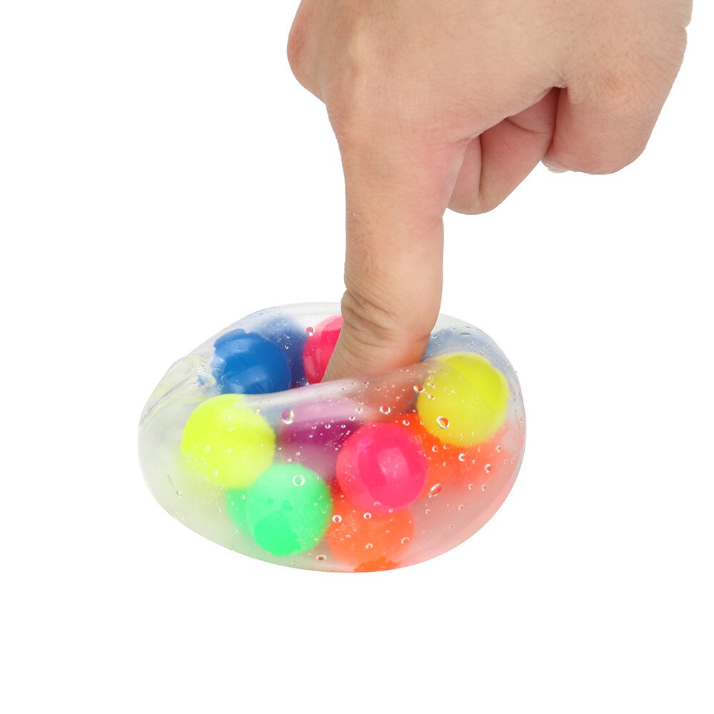 Juguete pelota de estrés antiestrés colorida para oficina, pelota de estrés Pop It, Bola de presión para aliviar el estrés, juguetes sensoriales