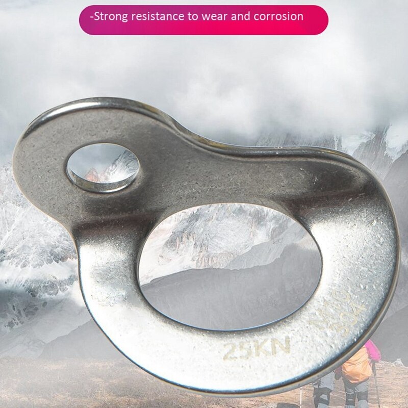 10 Pcs Bolt Hangers Lightweight M10 25KN Stainless Steel Bolt Hanger for Belay Rescue Rigging Work Climbing Mountaineer: Default Title