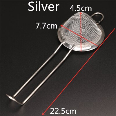 Bar Cocktail Strainer 304 Stainless Steel Cocktail Sieve Great For Removing Bits From Juice Fine Mesh Strainer Barware: Silver 22.5cm