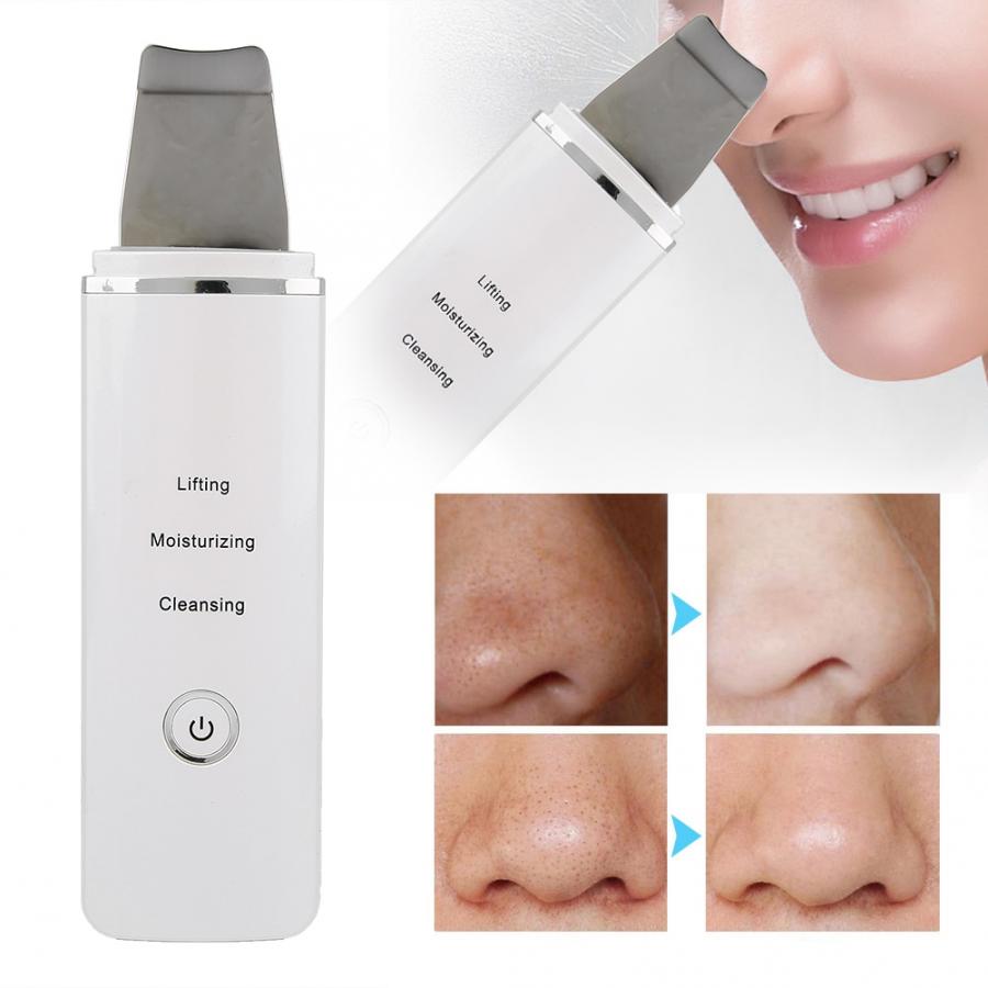L'épurateur portatif ultrasonique électrique de nettoyage de visage d'épurateur de peau de visage enlèvent l'instrument exfoliant de nettoyant de pores de points noirs