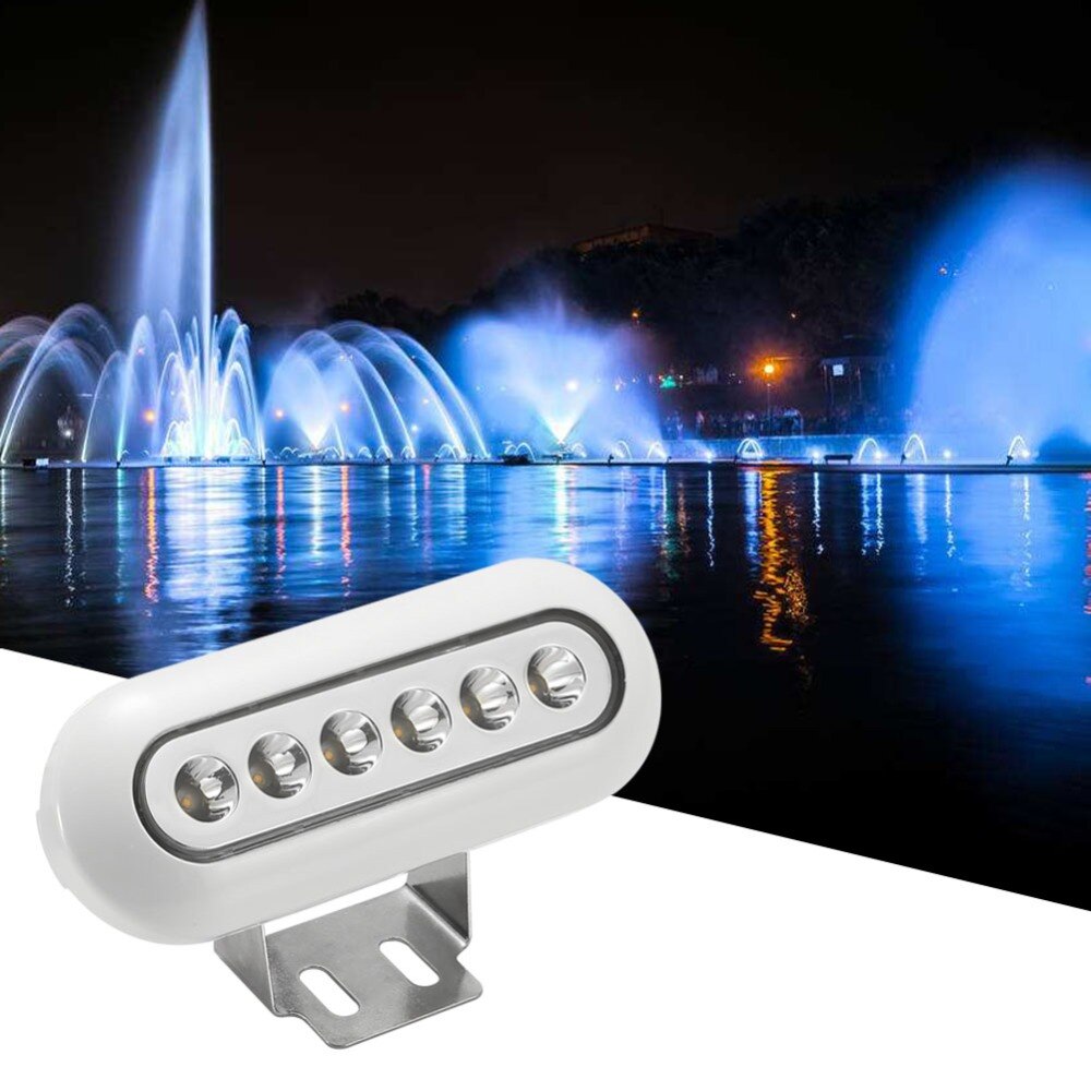 Dc12v ip68 undervattens marin pool led-lampor simbassäng båtbelysning dekoration rostfritt stål (ww, cw, blå, rgb)