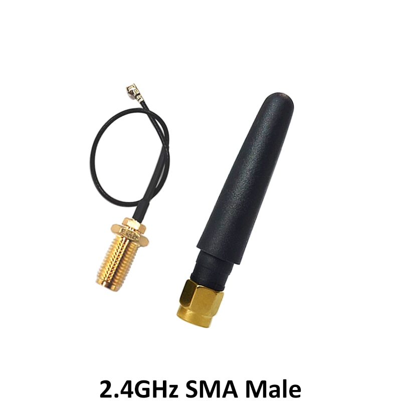 2.4 GHz Antenna wifi 5dBi SMA Male Connector 2.4ghz antena for Router Wi fi Booster +21cm RP-SMA to ufl./ IPX 1.13 Pigtail Cable