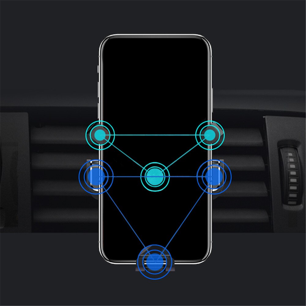 Zwaartekracht auto telefoonhouder telefoonstandaard in auto ventilatierooster telefoon grip standaard ondersteuning smartphone voor iphone xiaomi huawei