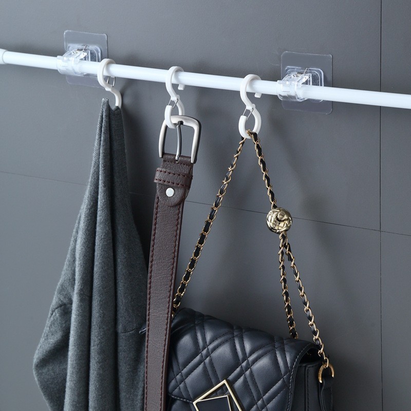 Tringle à rideau réglable 40-280cm, poteaux télescopiques extensibles à ressort pour salle de bain, Bar, douche, tiges suspendues sans perçage