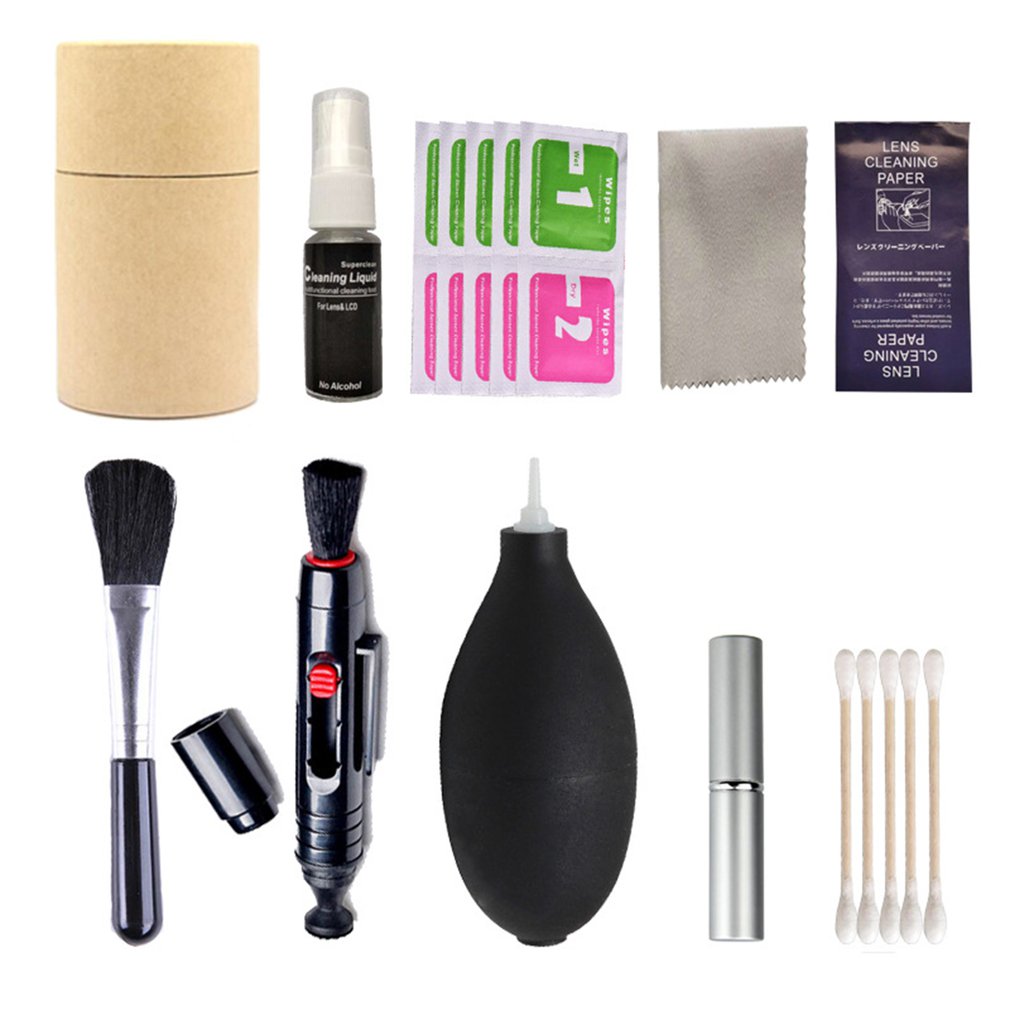 appareil photo numérique brosse de nettoyage essuyer outils ensemble brosse nettoyant Kits photo kit de nettoyage caméra outils nettoyant