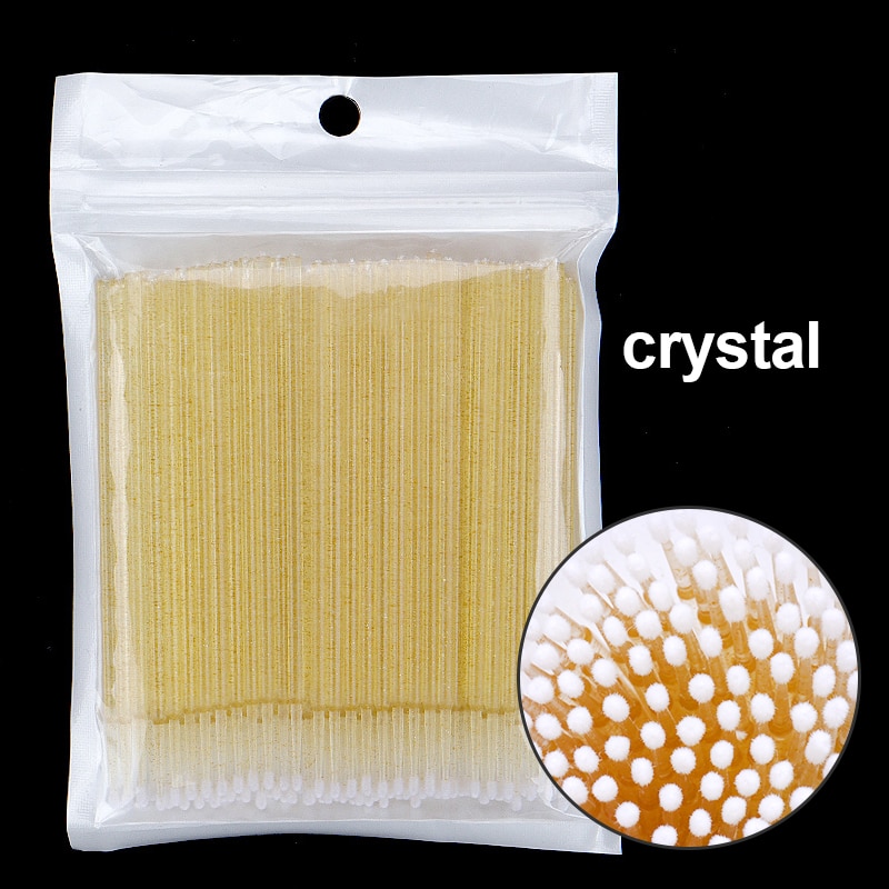 Kekelala 100Pcs/Fles Wimper Extension Wattenstaafjes Lash Lift Lijm Remover Applicators Microblade Make Micro Borstels Tool