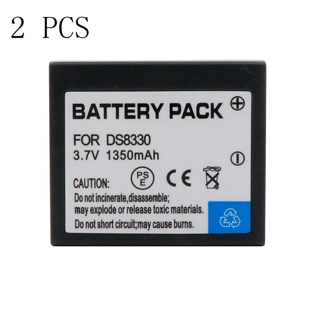 Whcyonline 2 Pezzi 1200 Mah DS-8330 Ds 8330 DS8330 Batterie per Foto/Videocamera per premier DS8330 DS8340 DS8350 SL8 DS8650 DS-888 DS-A350 SL83
