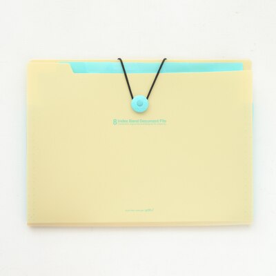 Mærke vandtæt bog  a4 papir arkivmappe taske harmonika stil dokument rektangel kontor hjemmeskole farve tilfældig: Lysegul 8 latti