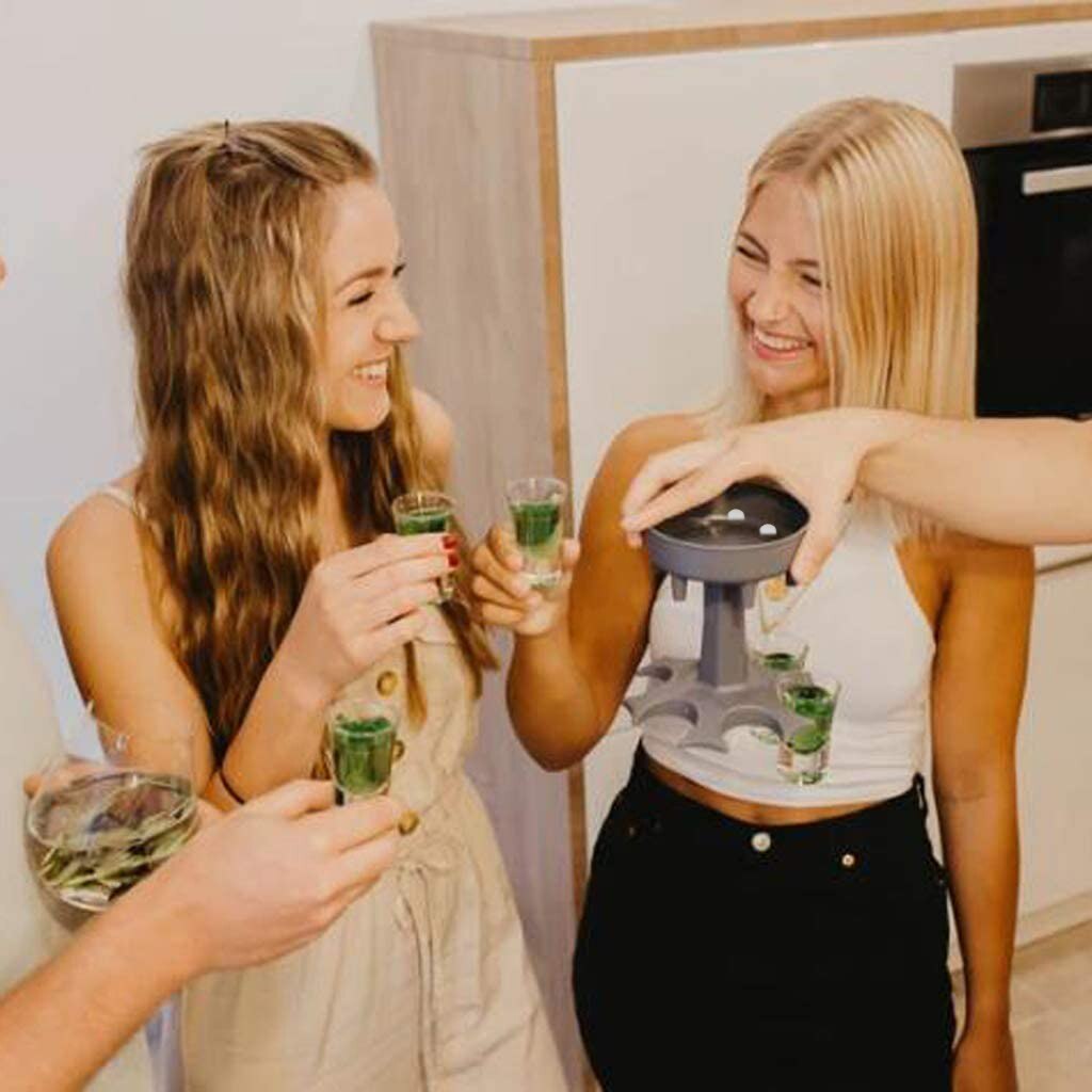 6 Shot Glass Dispenser Holder Caddy Liquor Dispenser Portable party pour dispensers Bar Accessory Drinking Games Glass Dispenser