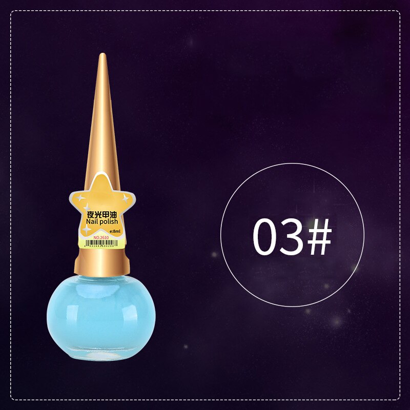 14ML Glow in The Dark Neon Paint Color Fluorescent Nail Polish Varnish Luminous Nail Art Manicure KG66: 3