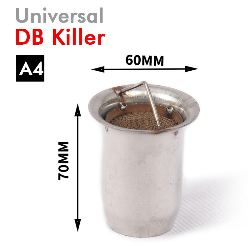 Silencieux d'échappement universel de Moto | 51MM/60MM, Moto de sortie avec DB killer silencieux, éliminateur de bruit de catalyseur