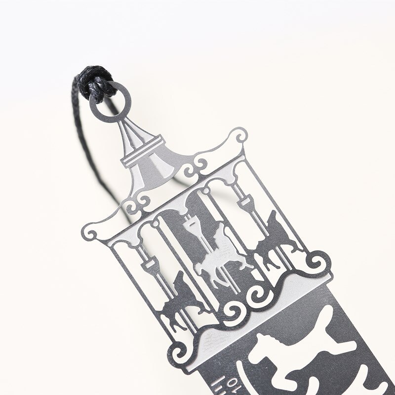 Leuke Kawaii Creatieve Paard Birdcage Holle Metalen Bladwijzer Heerser Voor Kinderen Student Schoolbenodigdheden 1Pcs