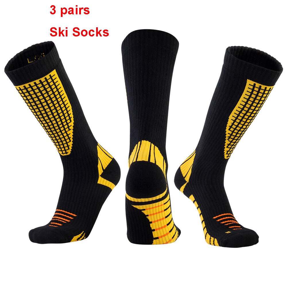 5 pares de calcetines térmicos impermeables largos y cálidos para esquí espesos para deportes de invierno, transpirables, esquí, snowboard, 24 estilos