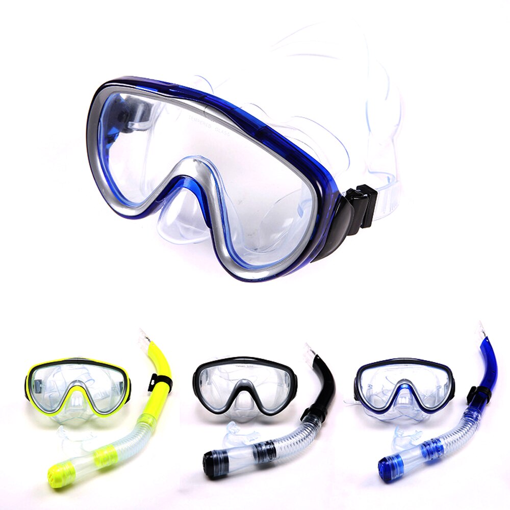 Dykkermasker snorkling pvc maske snorkel briller sæt scuba briller beskyttelsesbriller til undervands