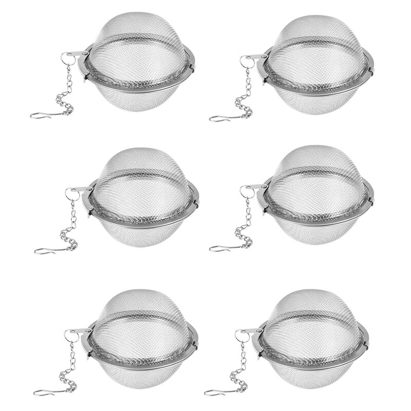 Besego Lange handgreep thee zeefjes - 2 stuks, premium thee-ei filter voor losse blad thee, herbruikbare thee-interval diffuser voor theepot