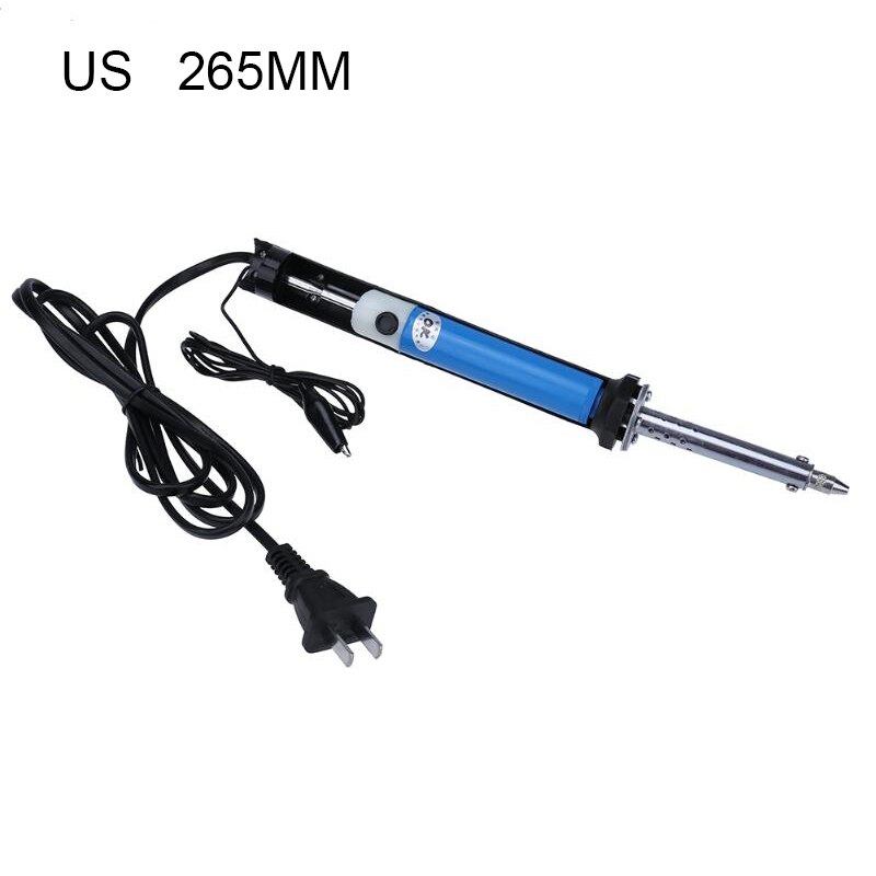 Electrician All aluminum Suction Device Desoldering Pump Black/Blue/Gold Remover Suction Removal Device Hand Welding Tools: us blue